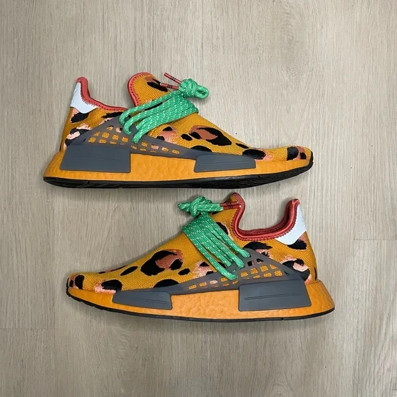 Adidas x Pharrell NMD Human Race (Animal Print) “Focus Orange” - Picture 3 of 7